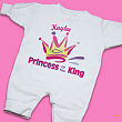 Princess of the King Personalized Fleece Romper 61438X